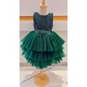 girls up and down frock-GREEN