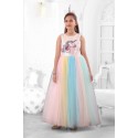 Girls floral unicorn party gown  