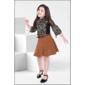 girls skirt and top-black