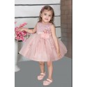  Girls knee length party frock - PINK