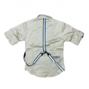 Boys turn up sleeves with reflection belt styled shirt-fawn