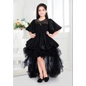 girls up and down frock Black